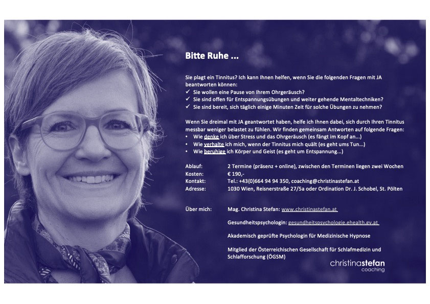 Tinnitus, und trotzdem schlafen business und schlaf coaching wien