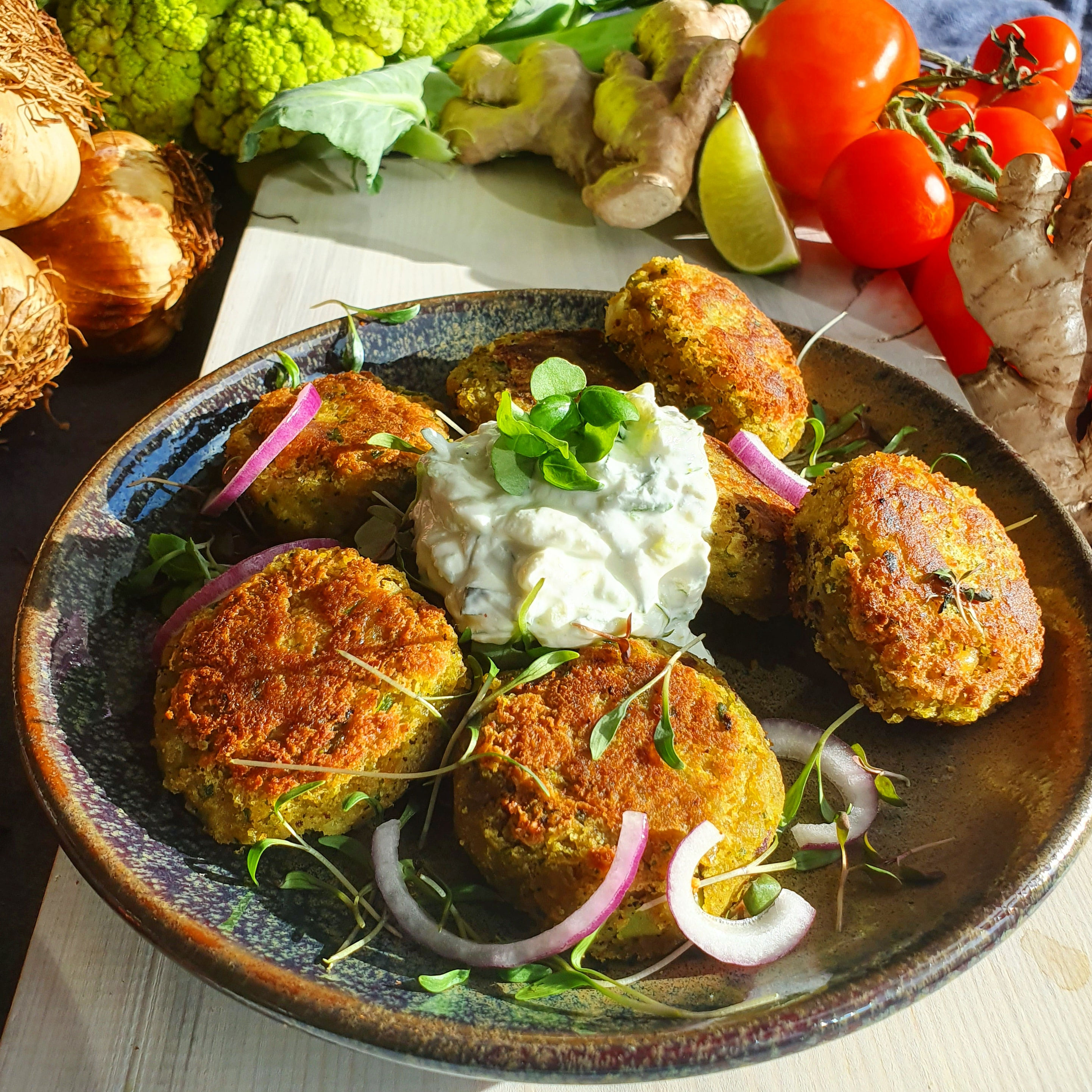 Pan fried Falafel site Hennies Kitchen!