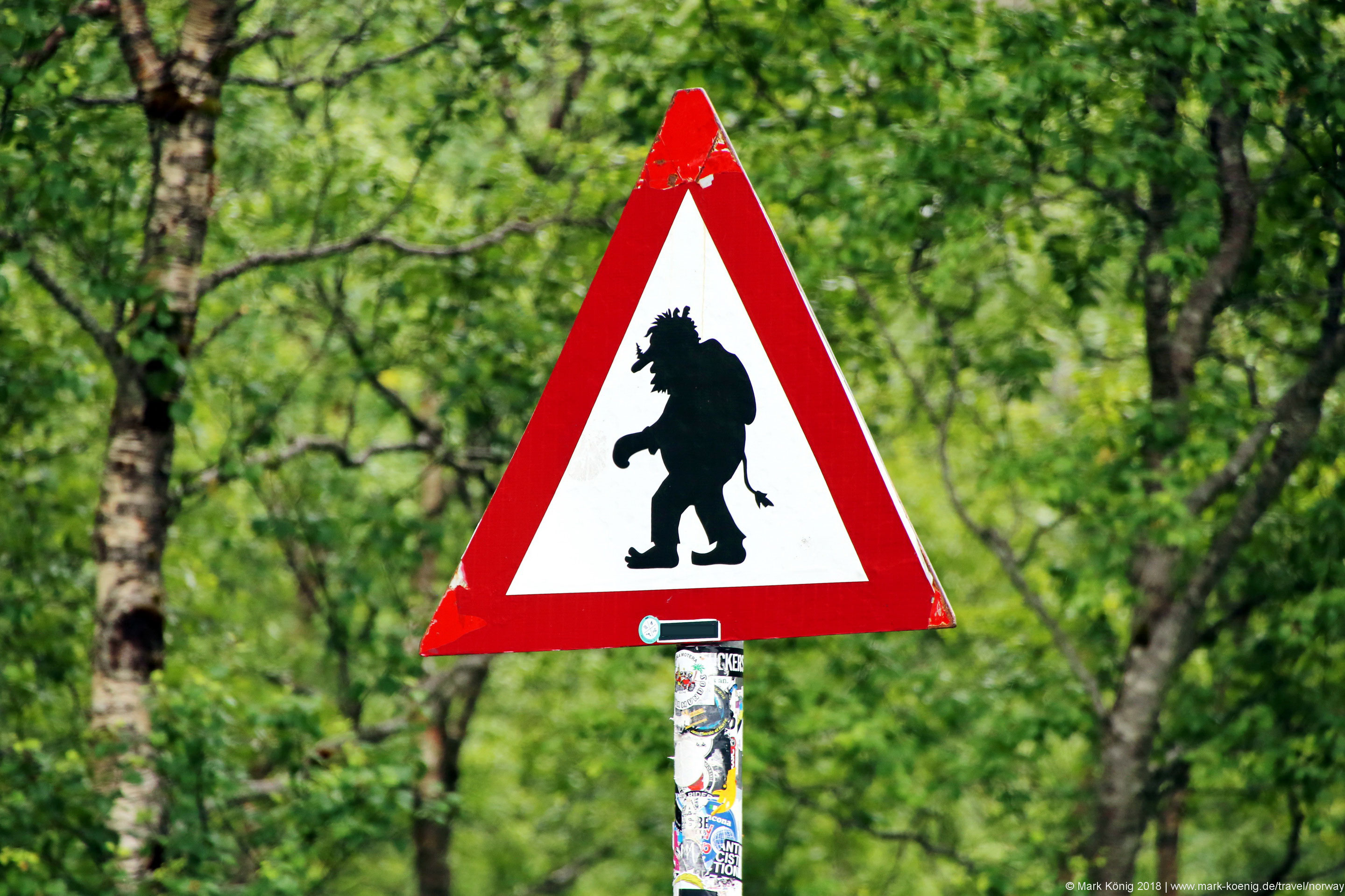 Norway places & views # 1: Troll road sign - Mark König - business