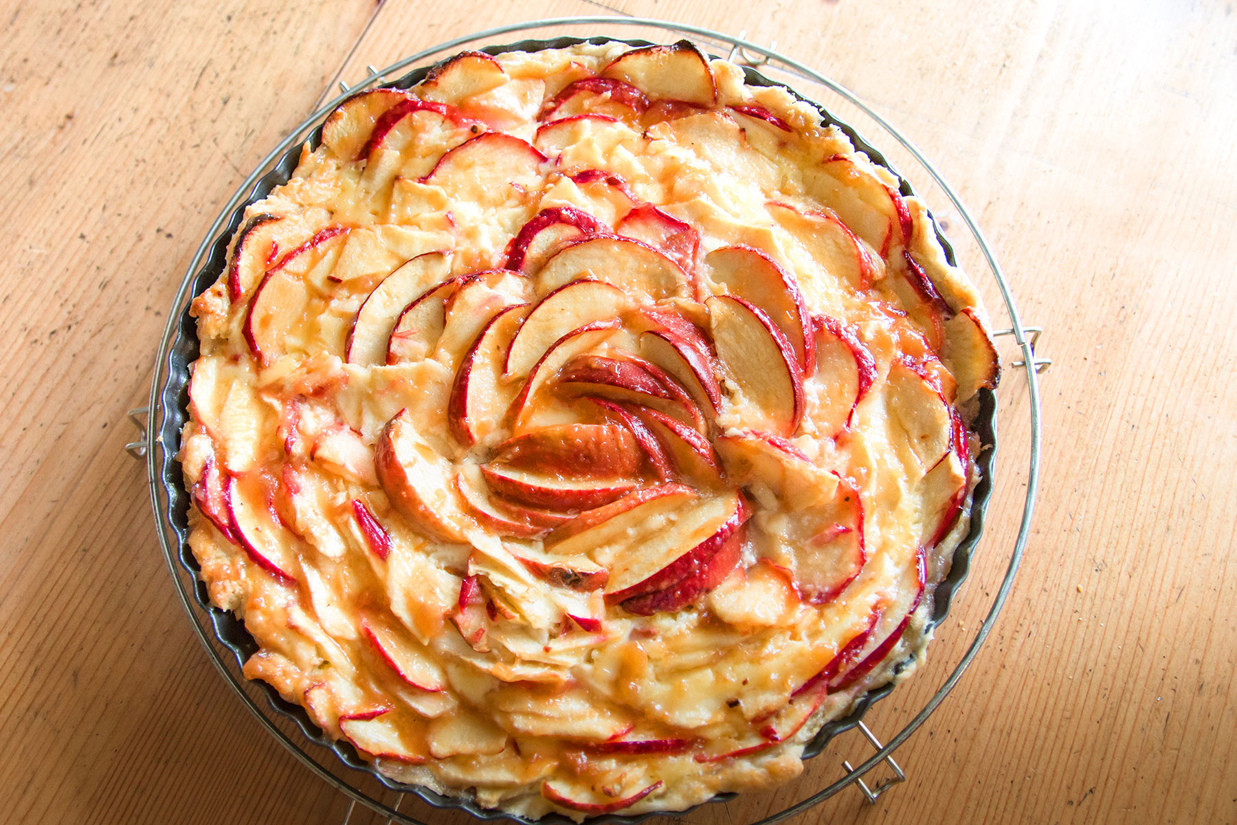 Rezept für eine Apfeltarte mit Blätterteig - mjpics.de