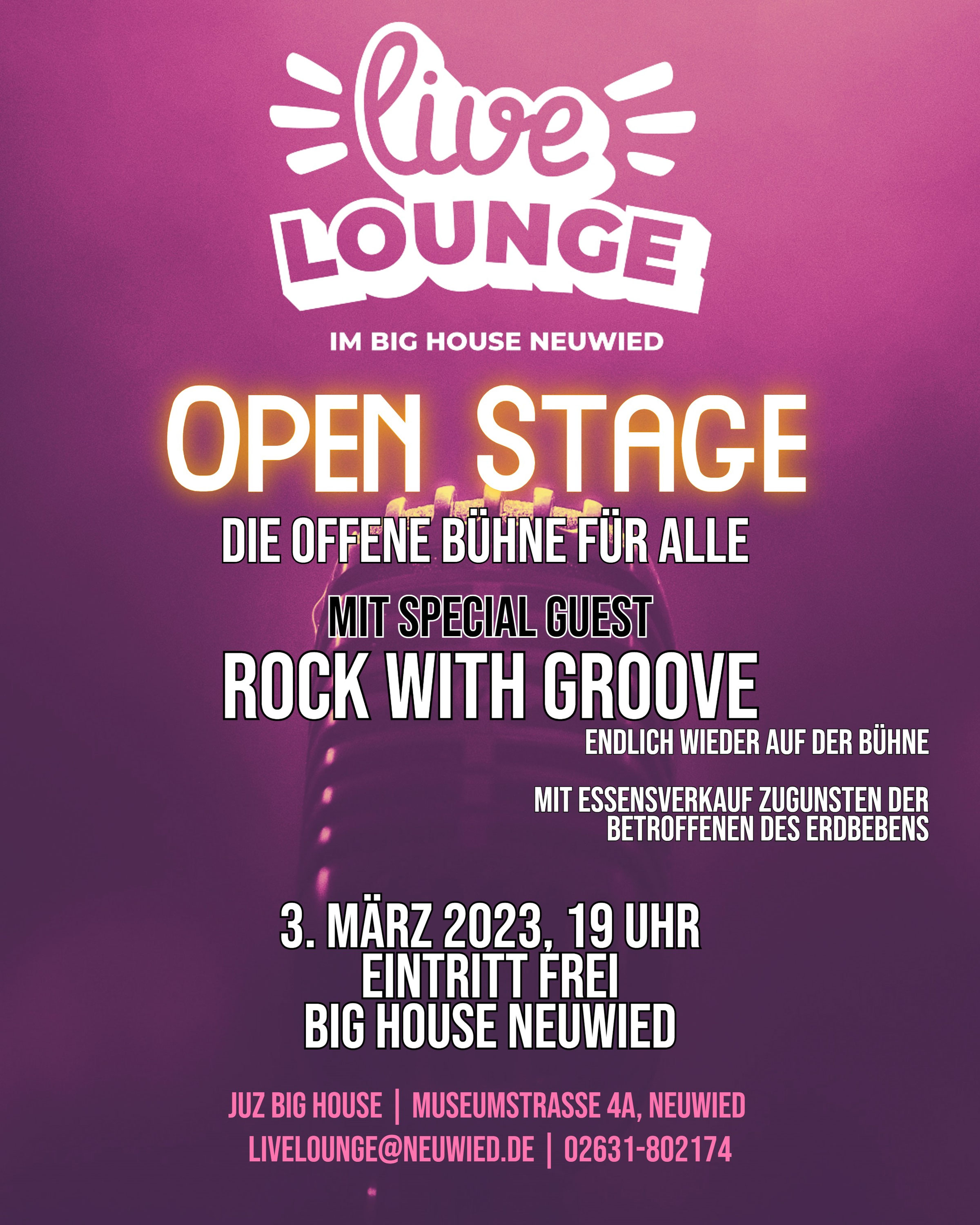 Rock With Groove bei der Open Stage am 03.03.2023 Rock With Groove