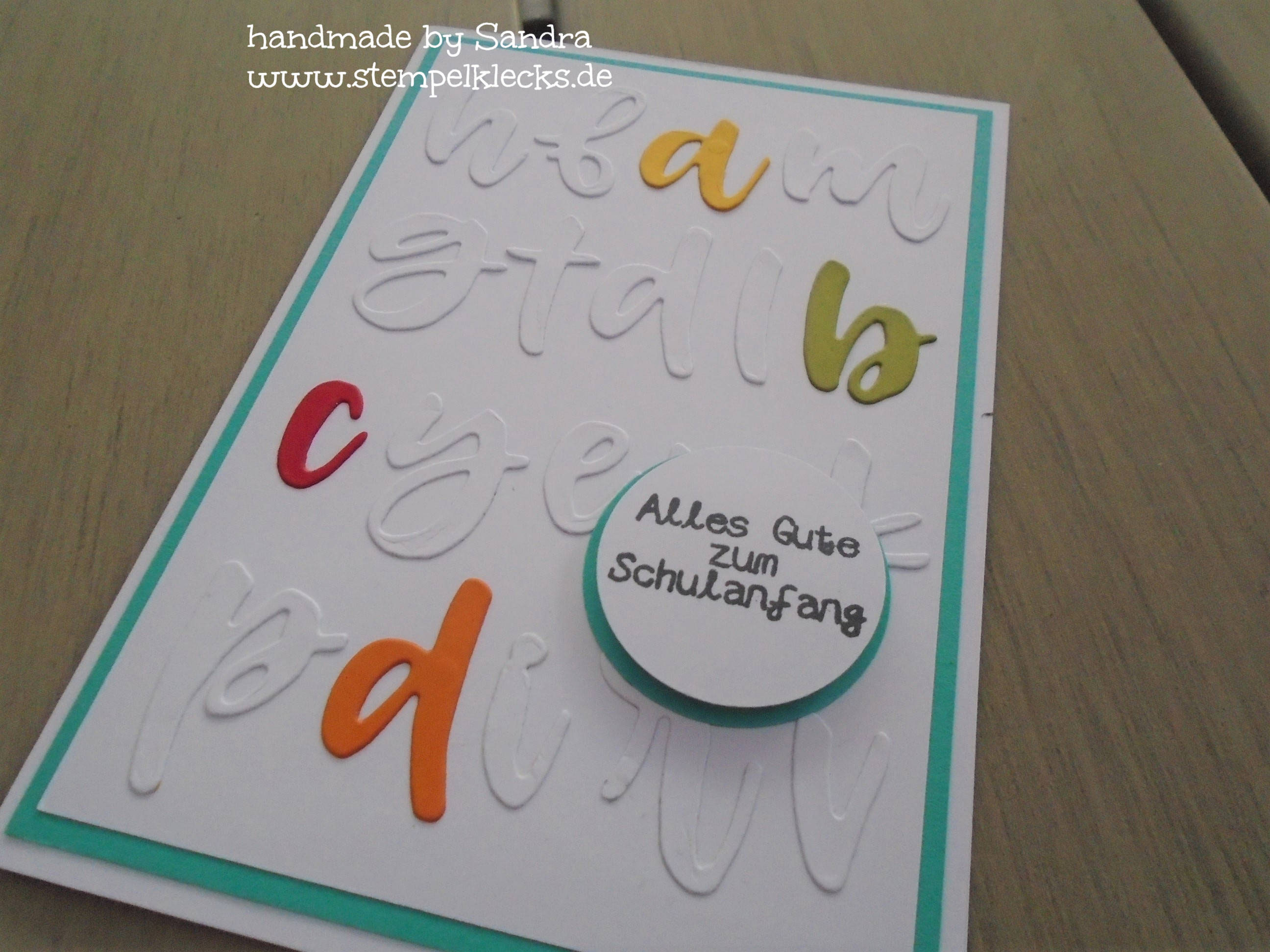 Zum Schulanfang Stempeln Stanzen Und Basteln Mit Stampin Up