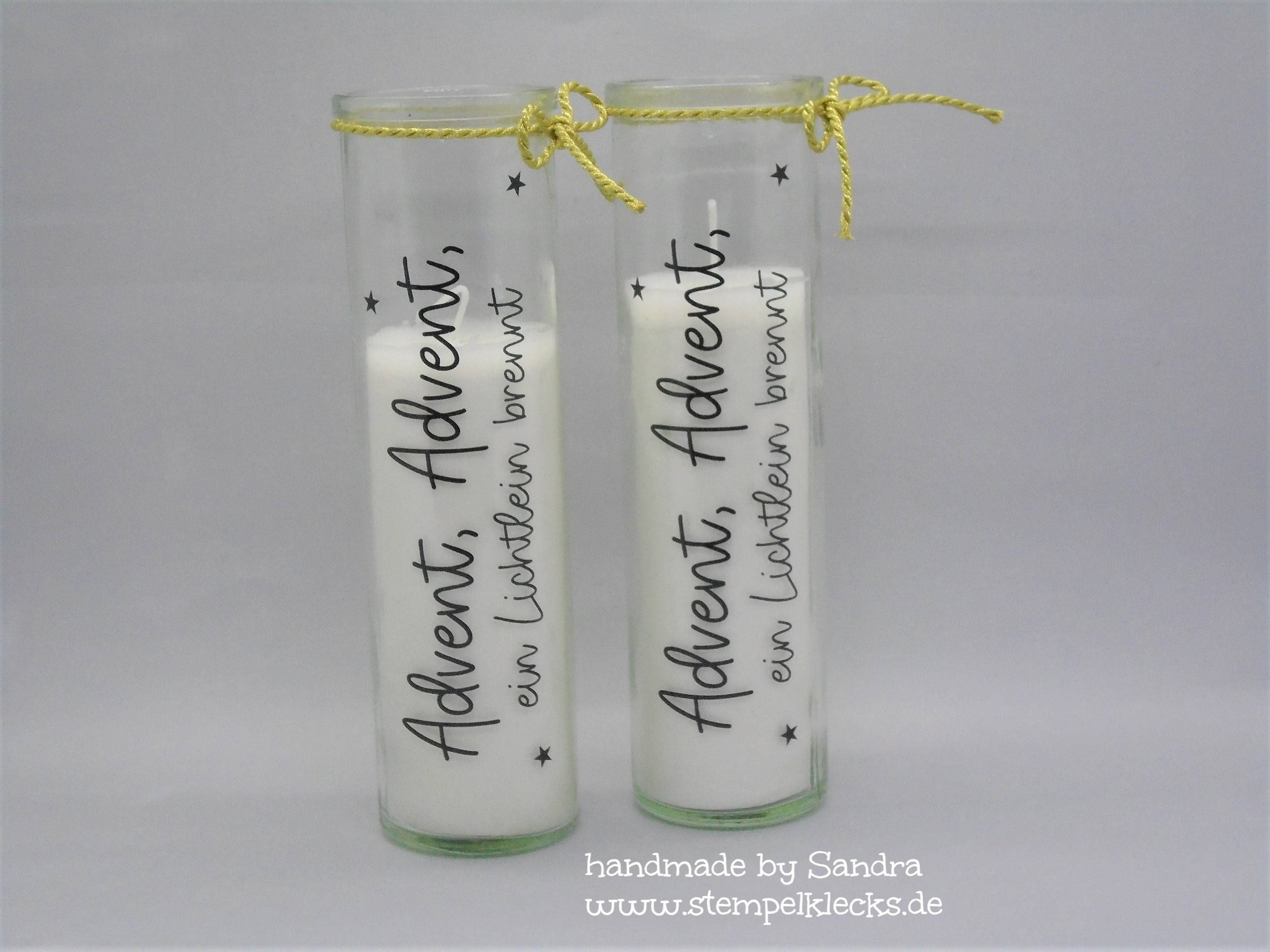 Advent, Advent, ein Lichtlein brennt Stempeln, Stanzen und Basteln