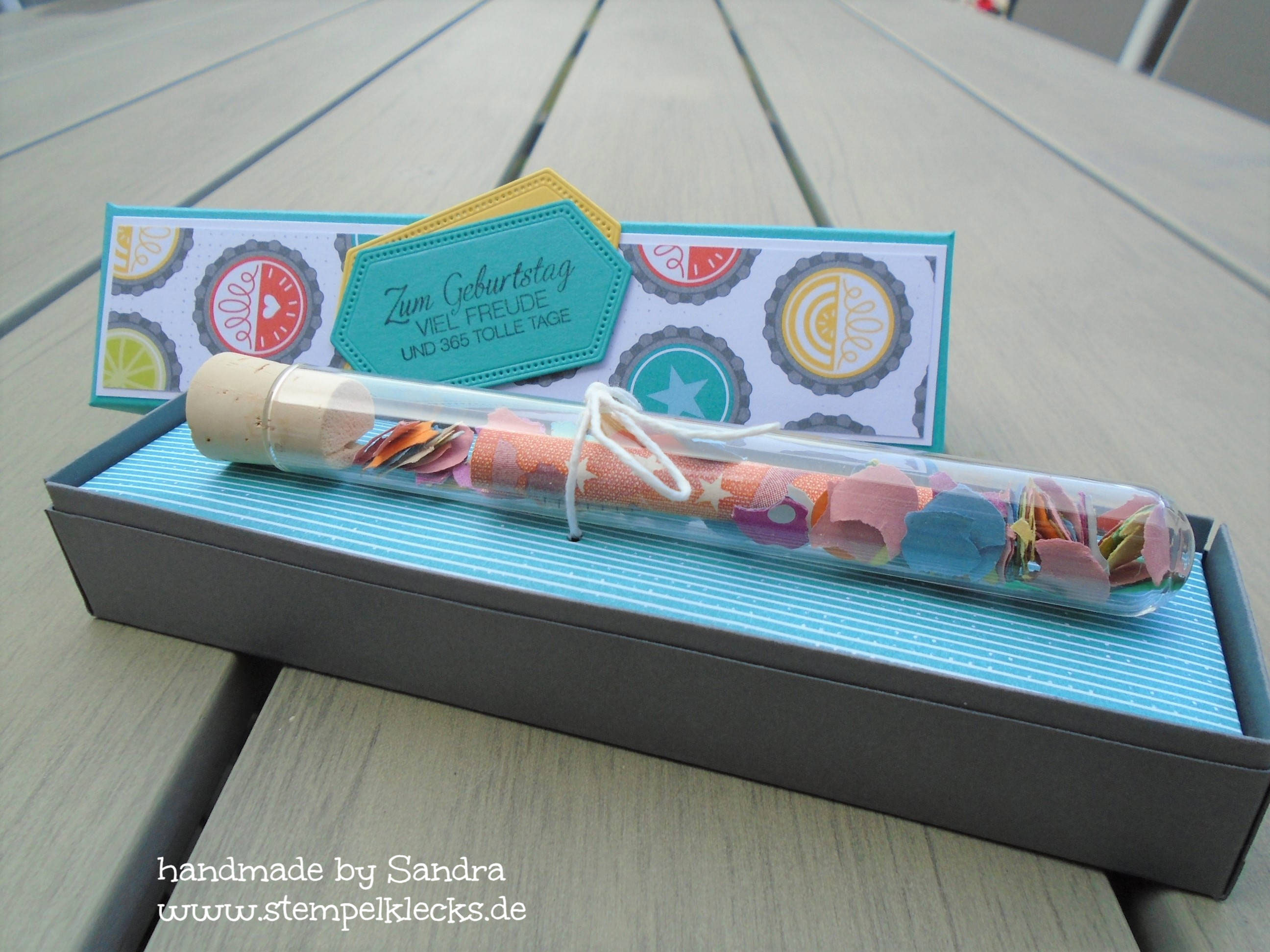 Kleine Finanzspritze zum Geburtstag Stempeln, Stanzen und Basteln mit