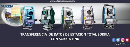 Como transferir datos Estacion total Sokkia con Sokkia Link - estacion