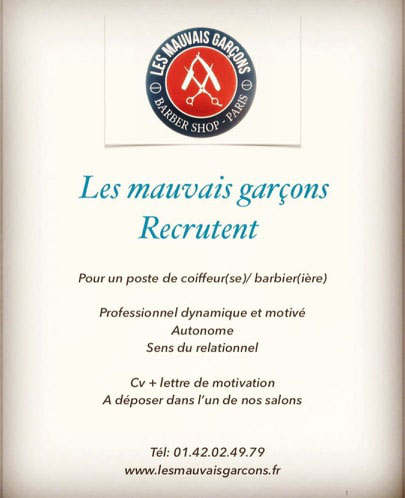 Les Mauvais Garçons Barbershop Recrute Sur Paris Trouve