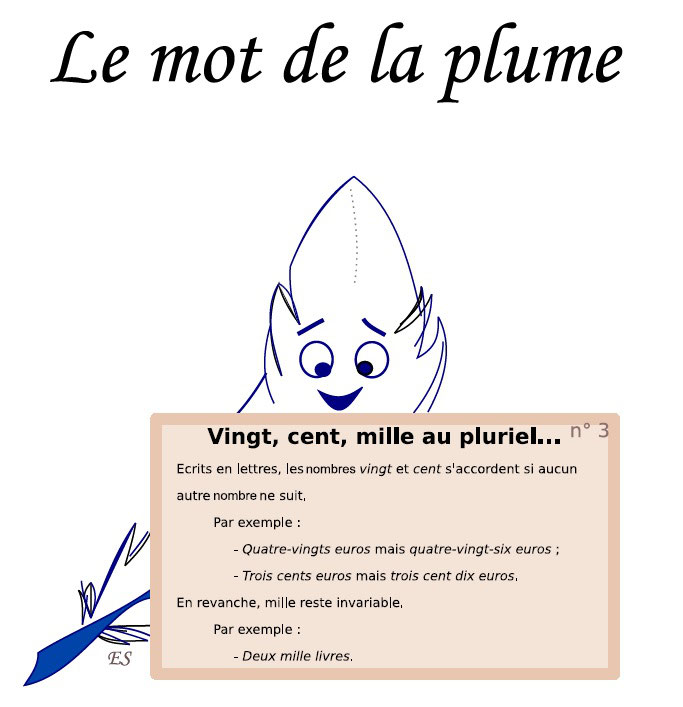 trois mille euros en lettre