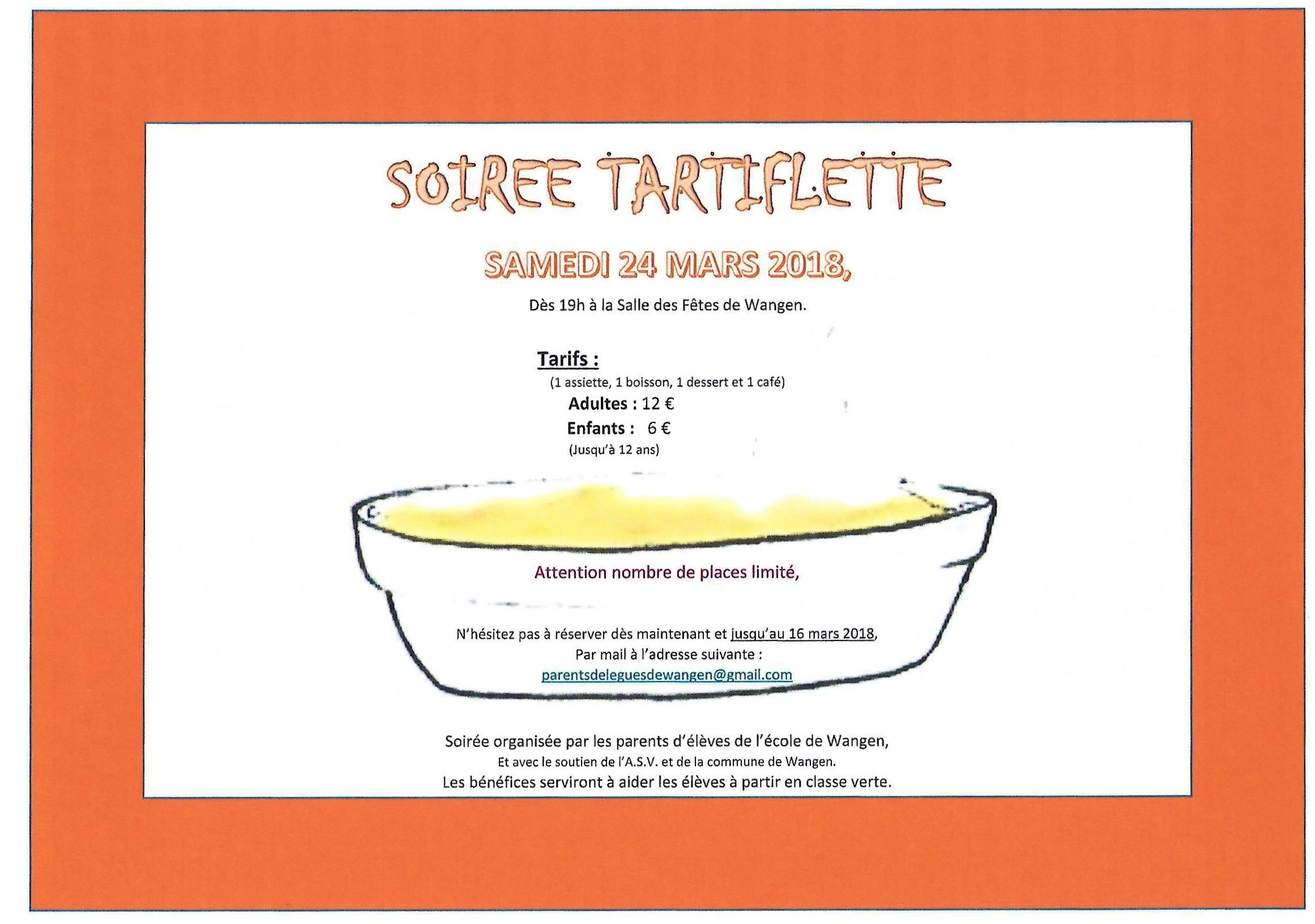 Soiree Tartiflette A Wangen Wangen En Alsace