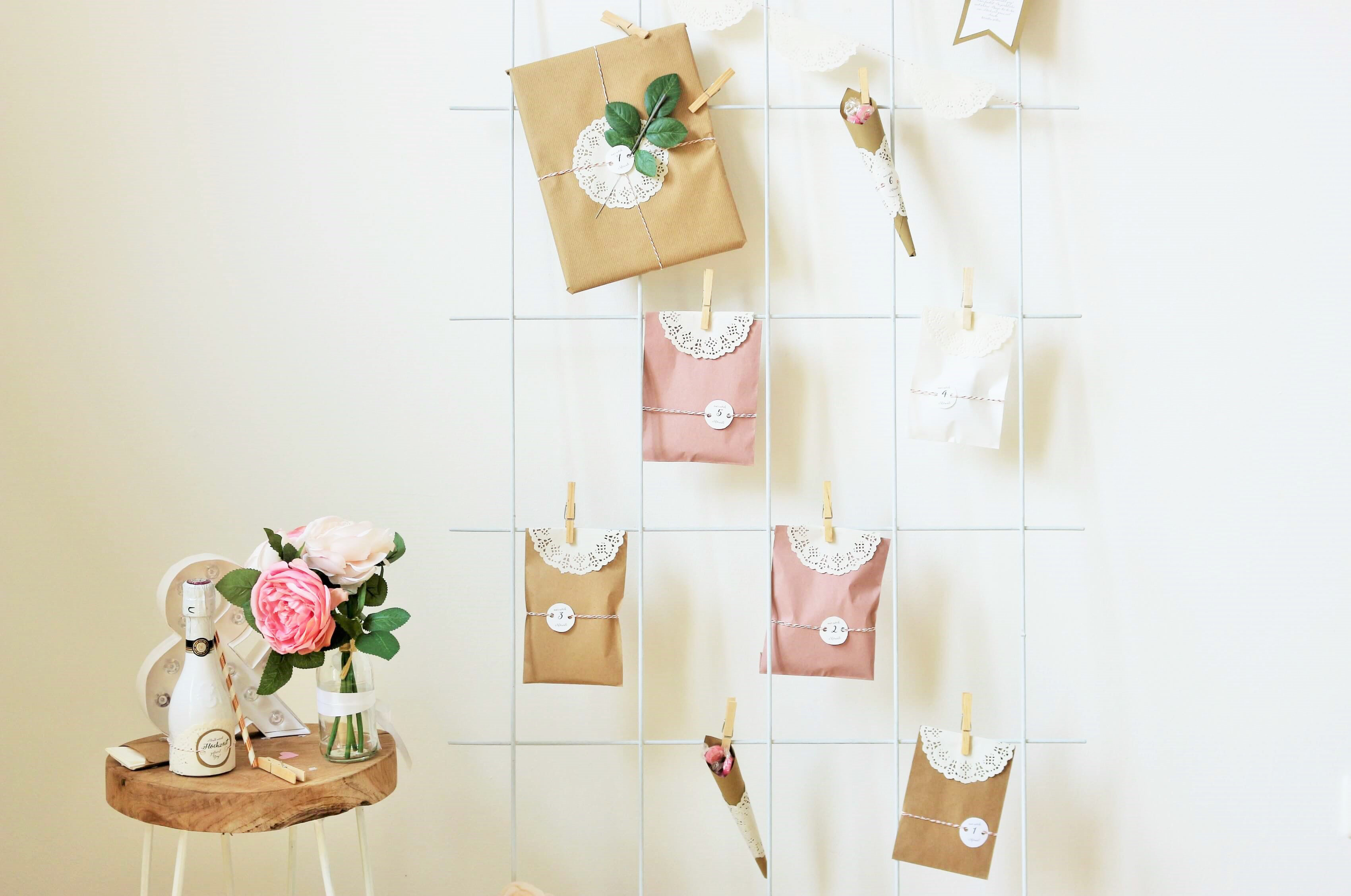 braut adventskalender diy hochzeitskalender als geschenk f 252 r die braut basteln braut adventskalender diy hochzeitskalender als geschenk f 252 r die braut basteln