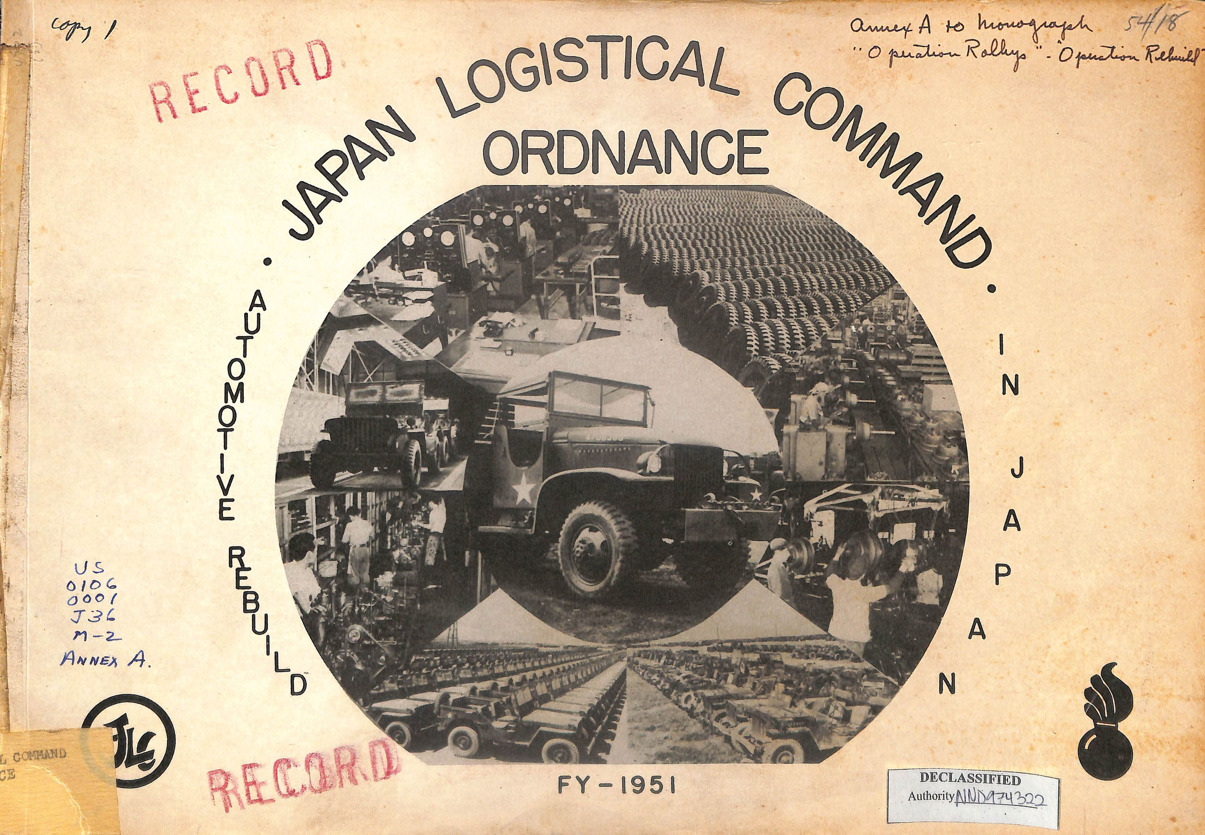 在日兵站司令部 (Japan Logistical Command) の冊子について - Nichimy