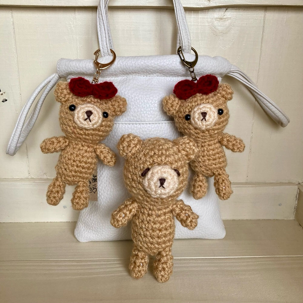 お値下げ☆ハンドメイド 編みぐるみ くまちゃん