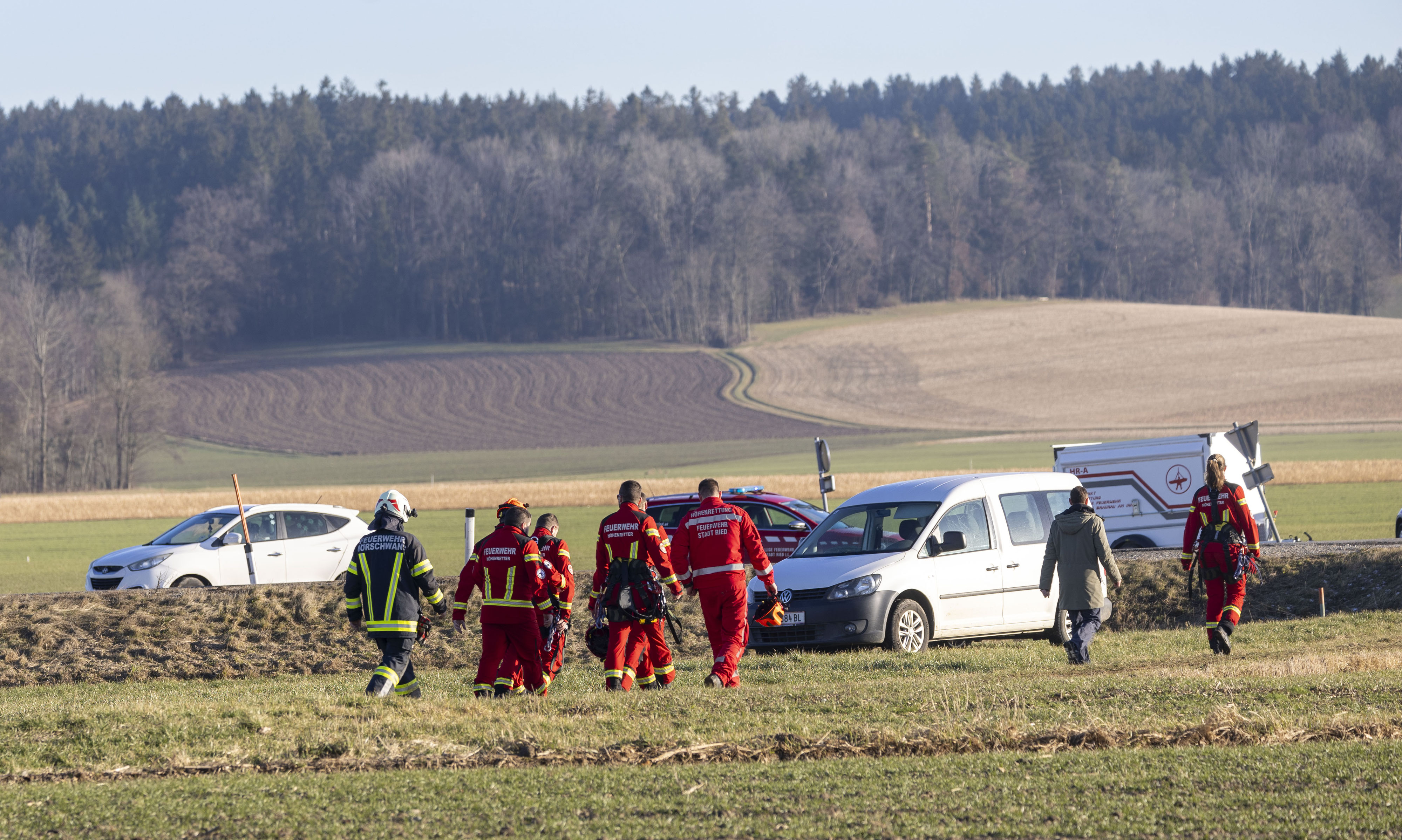 Schwerer Forstunfall in Mörschwang Pressefoto Scharinger