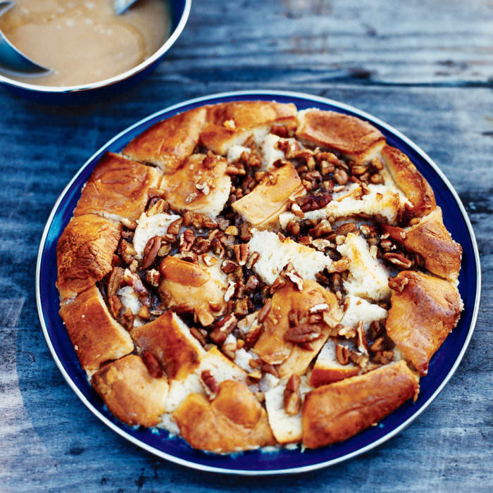 Sourdough Bread Pudding with Hot Honey Sauce Janeen's Cooking Blog