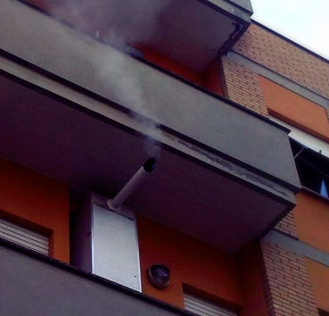 scarico caldaia condensazione condominio