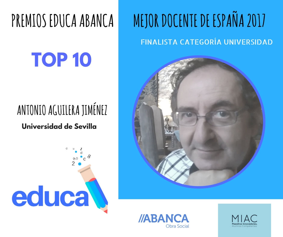 Finalistas en la categoría de Universidad Antonio Aguilera Jiménez