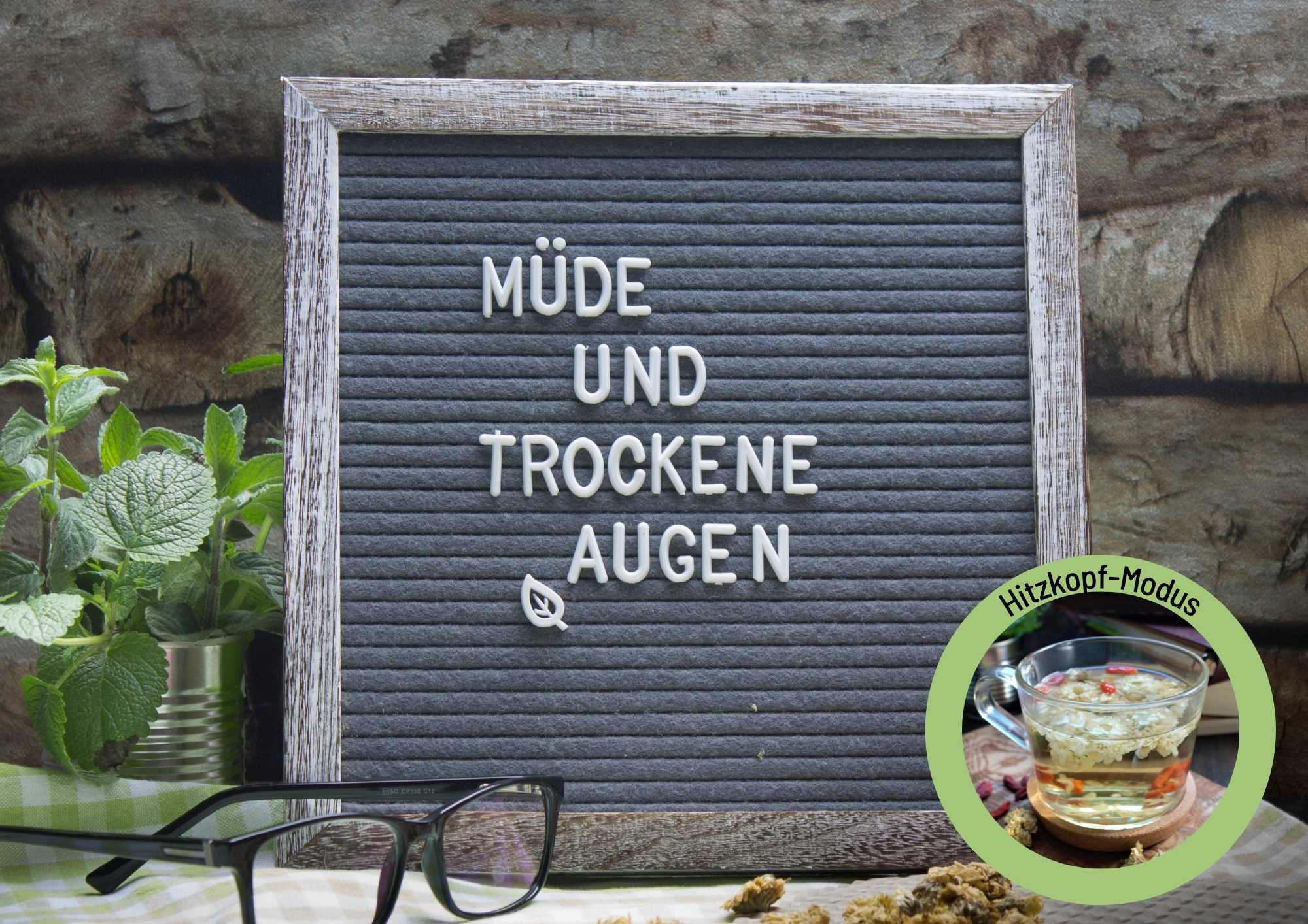Trockene Augen, die beim Bewegen schmerzen 5 Elemente Ernährung Hilfe aus der TCM www.jeder