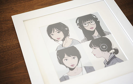 想像を超えての backside-works-のステッカーを 絵画