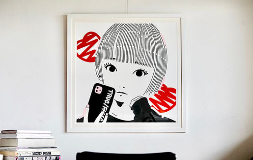 山口真人のHow do I look？caseBを額装しました。 - ノイズ