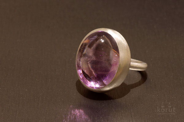 大きなサイズのルースをリングに-京都のジュエリー工房 修理から