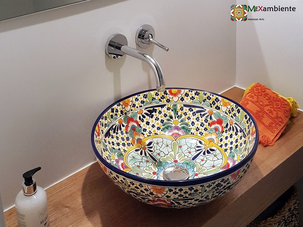 Badezimmer im mexikanschem Stil - Mexikanische Waschbecken & bunte