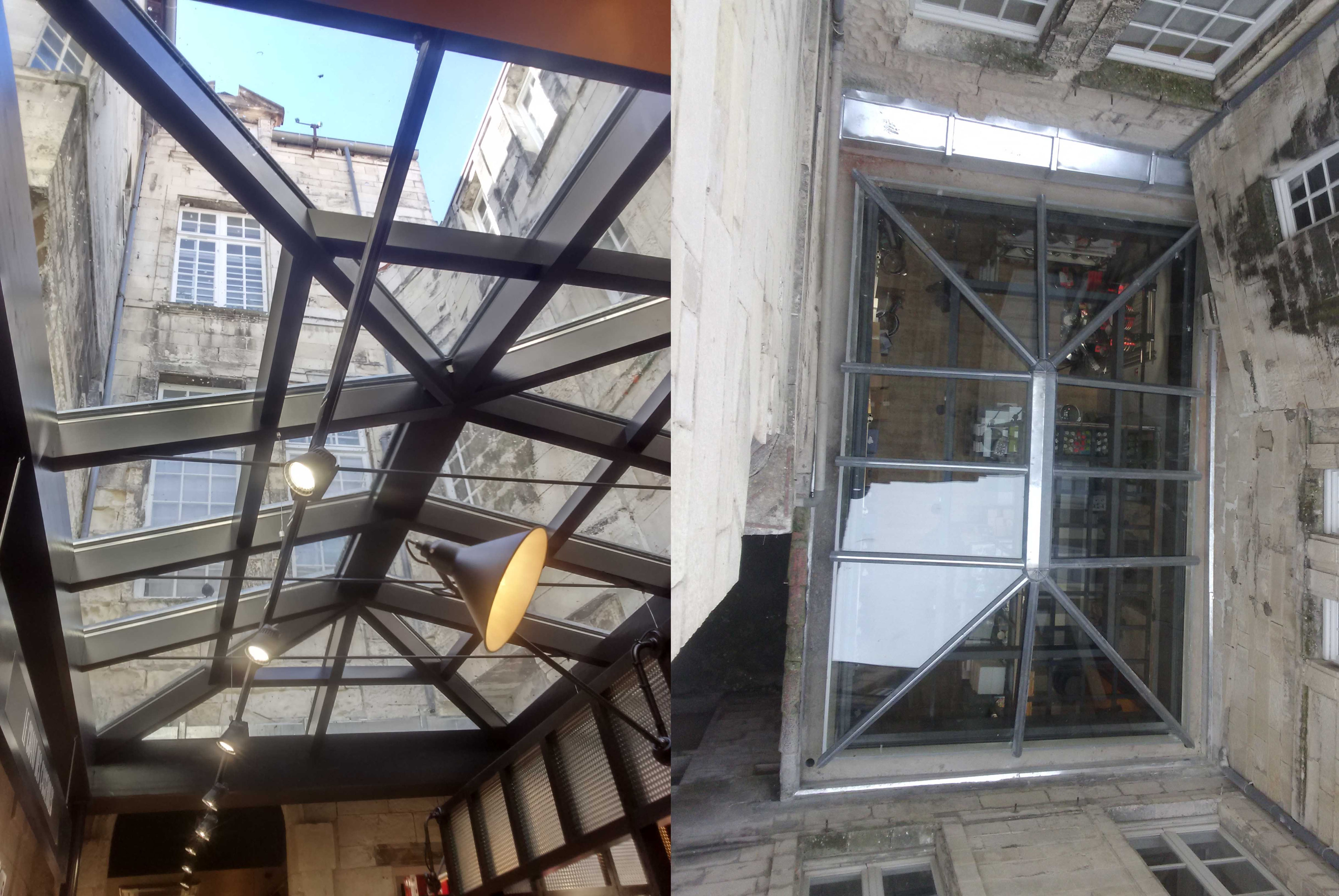 Fabrication d'une verrière de toit - Technibois Menuiserie ...