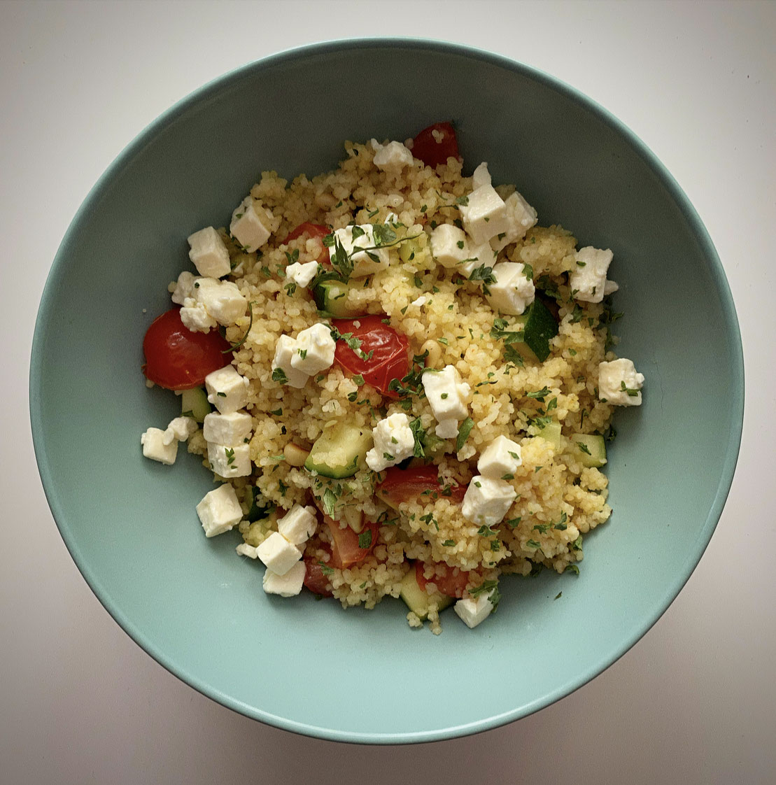 Couscous met courgette, tomaat en feta De website van leboulanger!