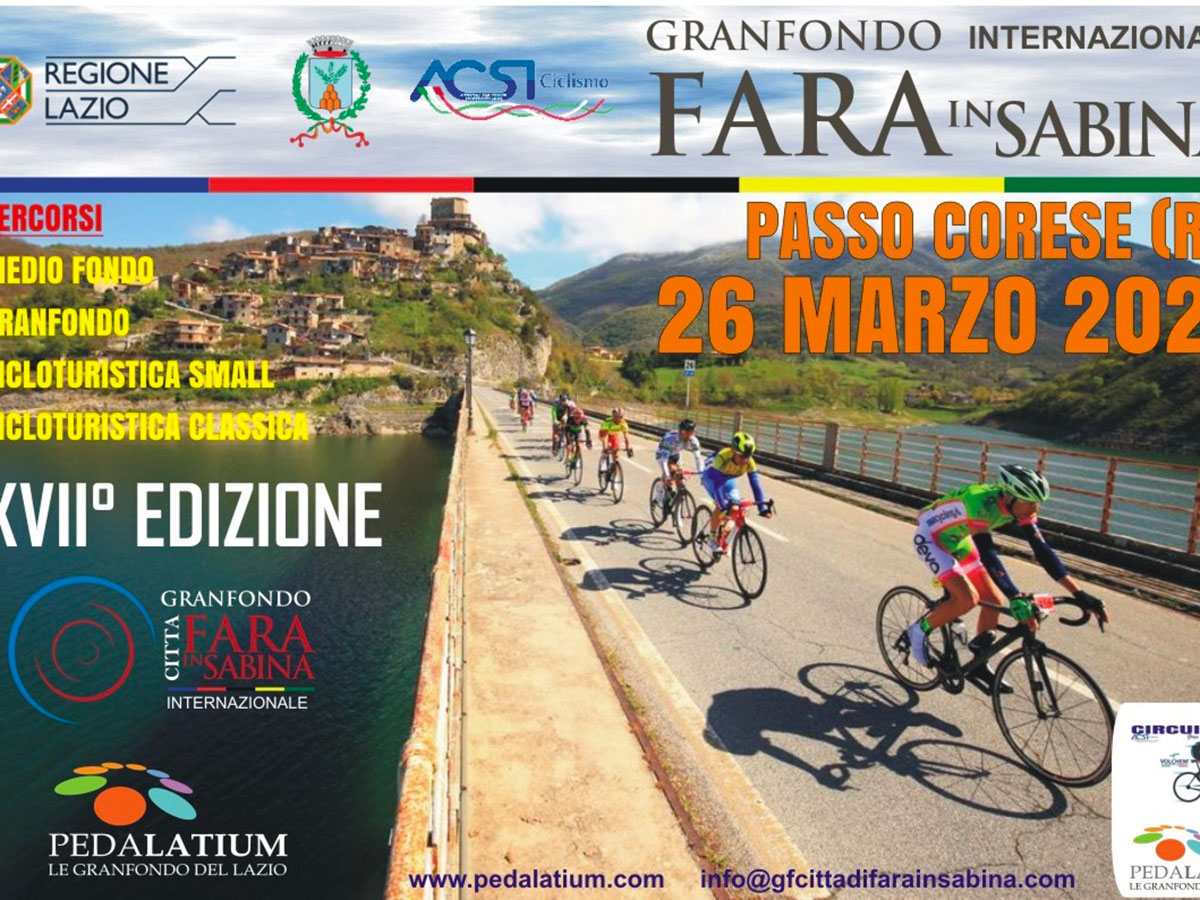 26 Marzo PASSO CORESE XVII° Granfondo Internazionale Città di Fara