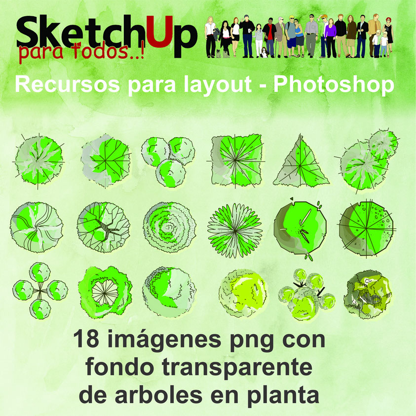 18 Imagenes Png De Arboles Tipo Sketch En Planta Sketchup Para Todos Recursos Y Capacitacion