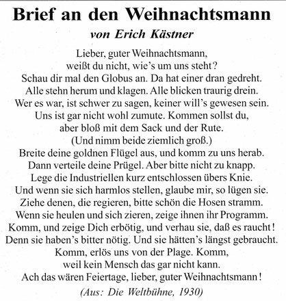 Brief An Den Weihnachtsmann Die Linke Heddernheim Niederursel