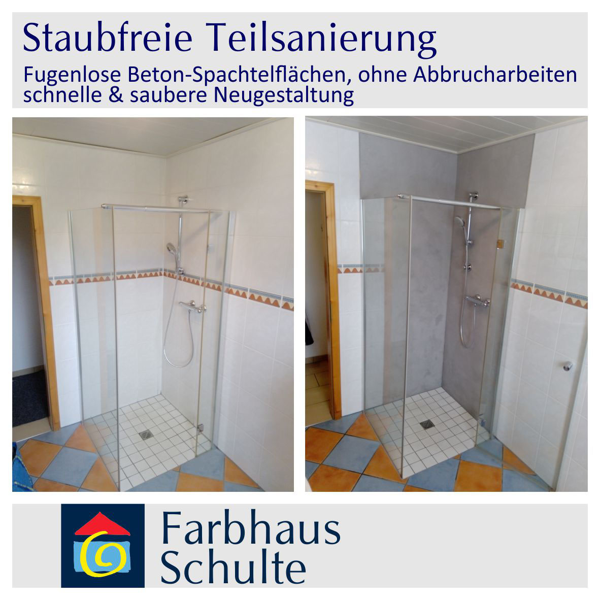 Fugenfreie Dusche Farbhaus Schulte Malerbetrieb Und Fachhandel