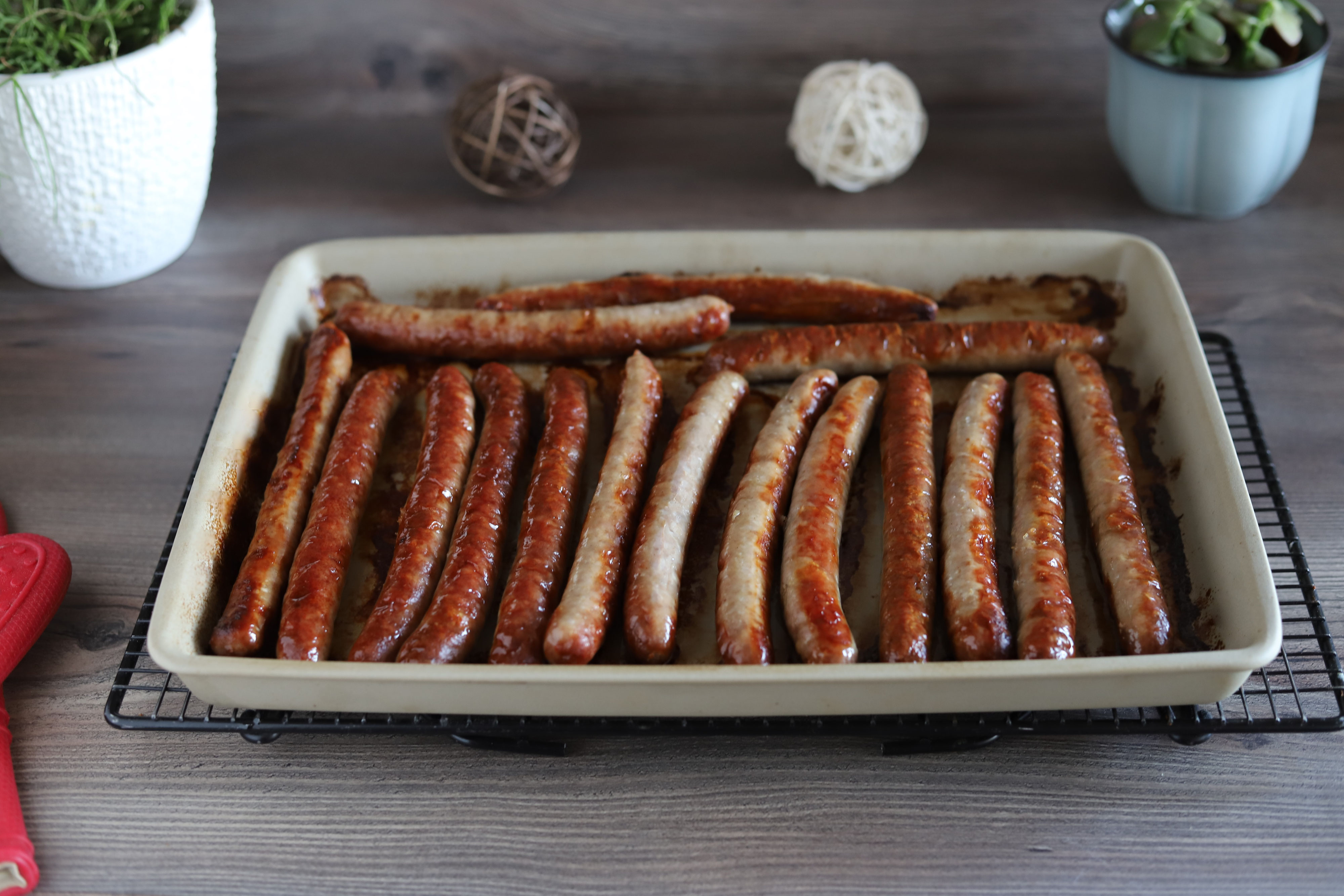 Bratwurst auf dem Ofenzauberer James von Pampered Chef® Pampered Chef®
