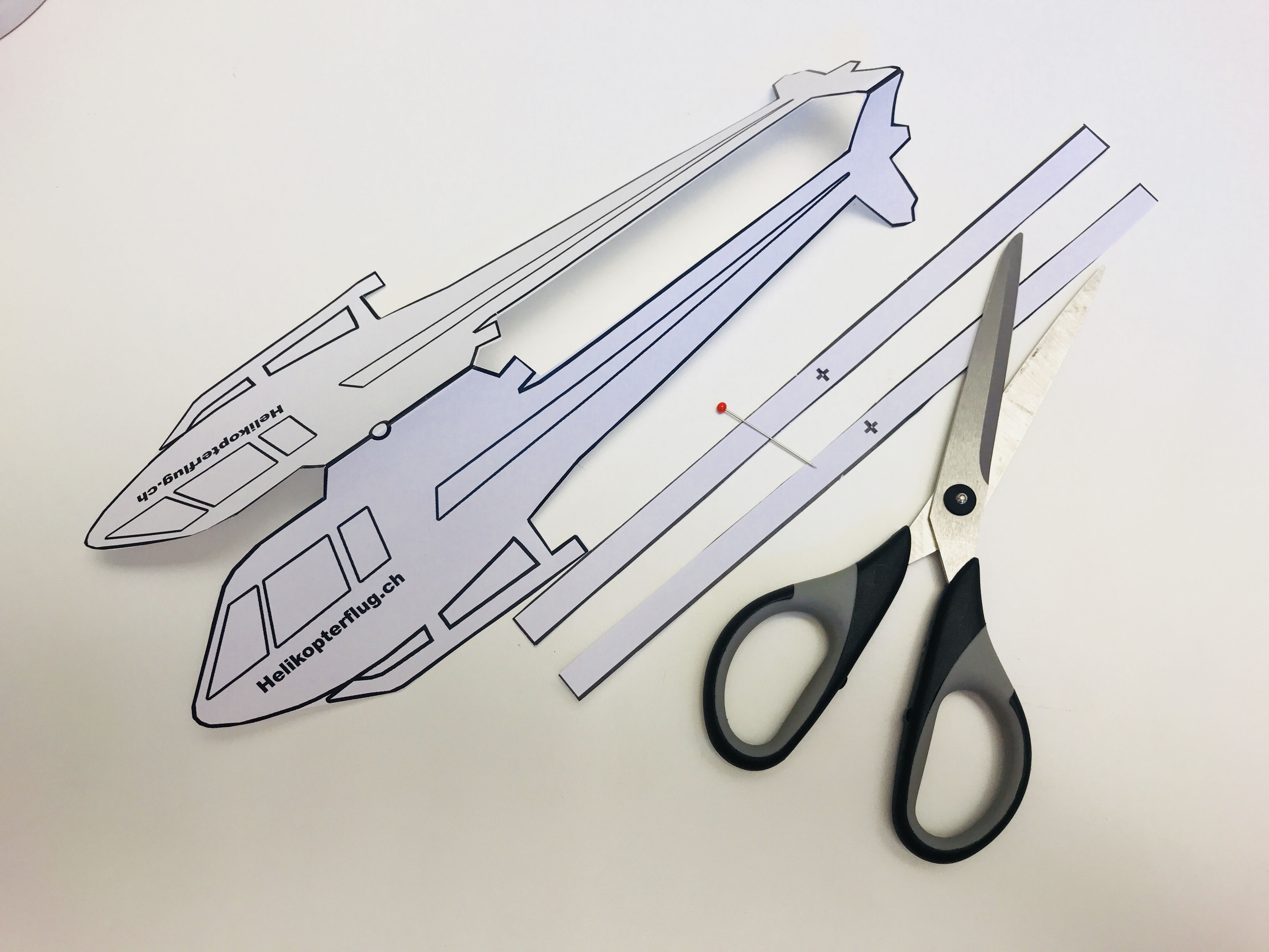 Helikopter Selberbasteln - Helikopterflug