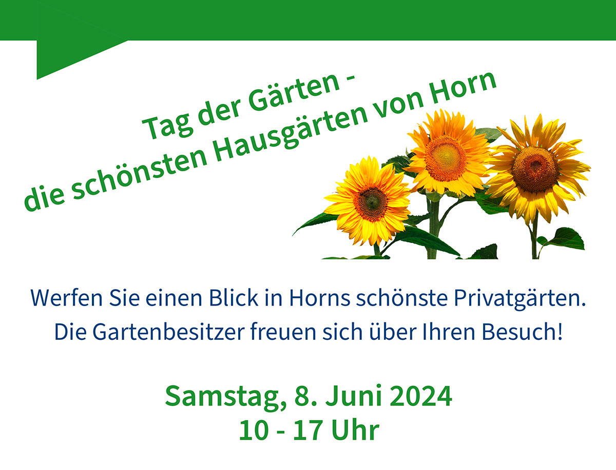 Tag der Gärten am 8. Juni öffnen Horner Gartenbesitzer ihre Tore