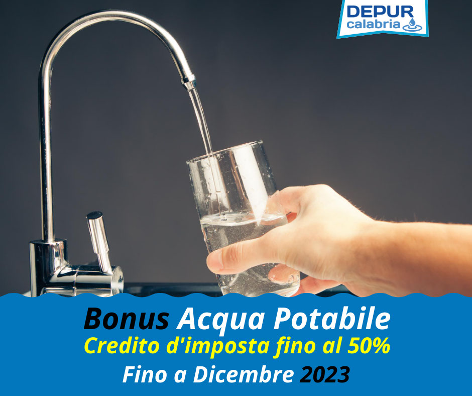Bonus depuratori acqua 2023 Depurcalabria depuratori acqua