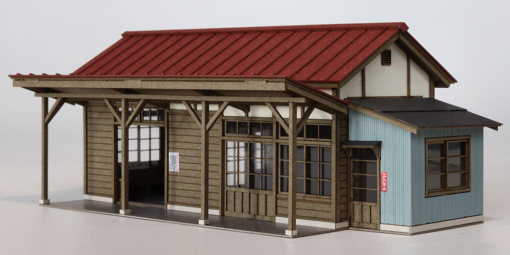 【素人組立完成品】梅桜堂 田舎の木造小型駅舎 1/80 ST-042-80C 田舎の木造小型駅舎.jpg