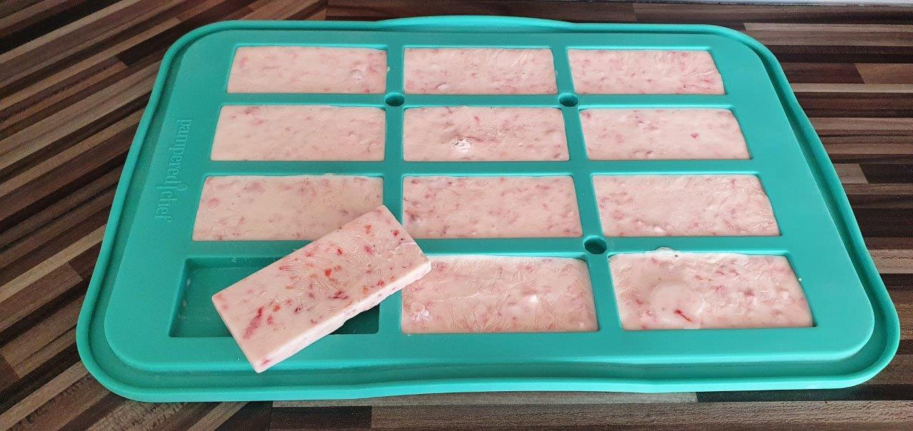 Frozen Strawberry Yogurt Bars Melanie Pförtsch Leckeres mit