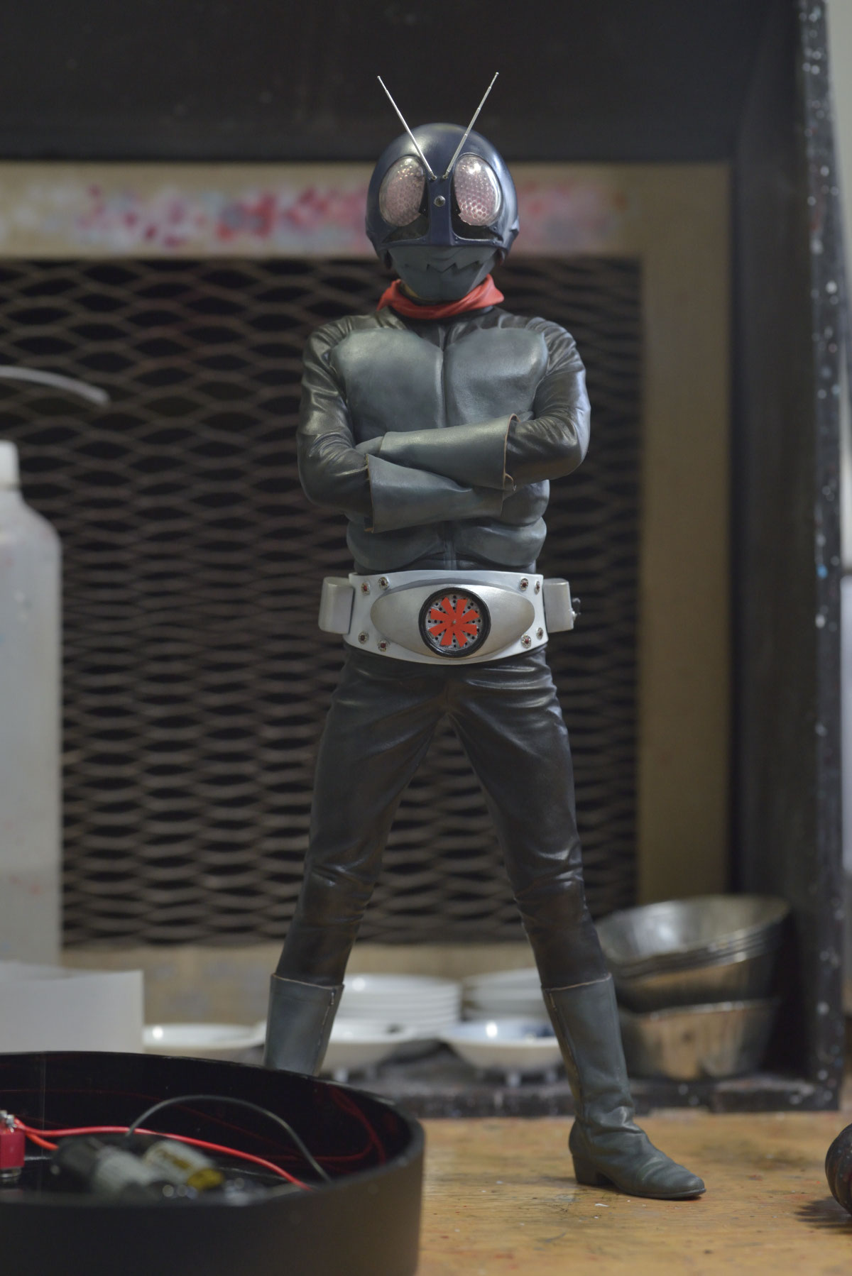 塗装済 完成品　ビリケン商会　仮面ライダー　旧１号 メルカリ出品「ビリケン商会 仮面ライダー旧1号 塗装済み完成品