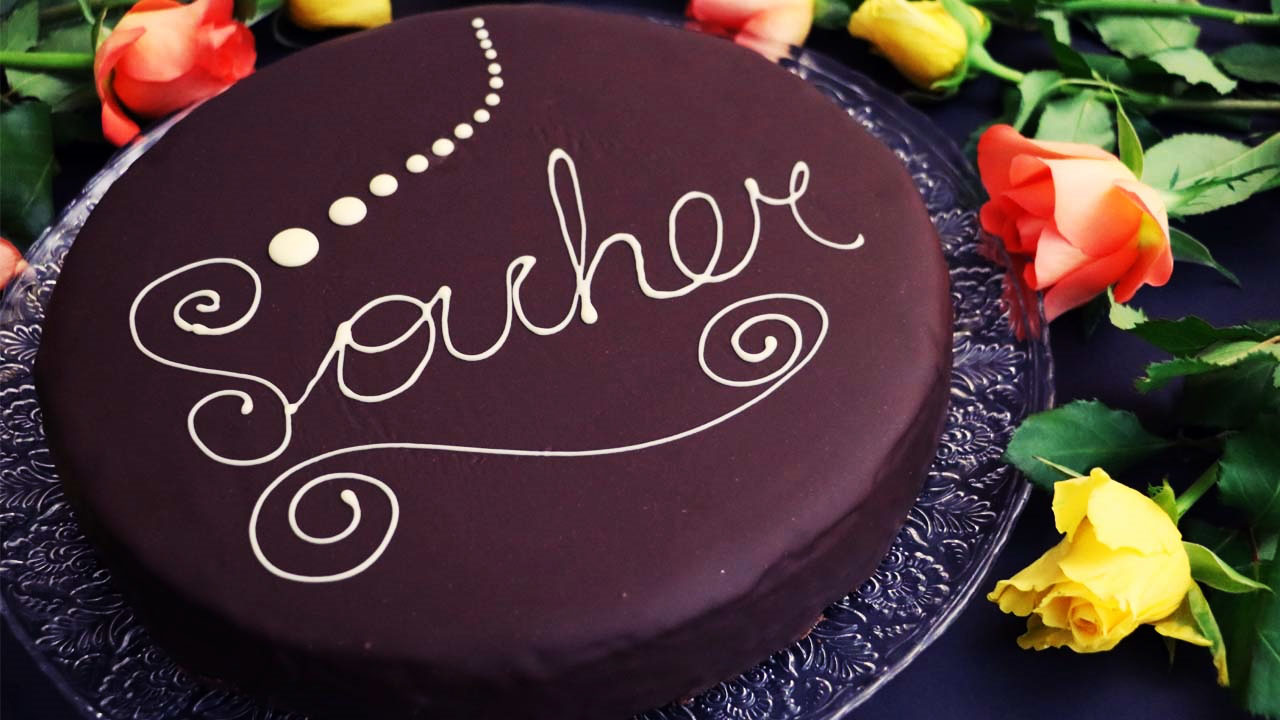 Sachertorte mit Glasur