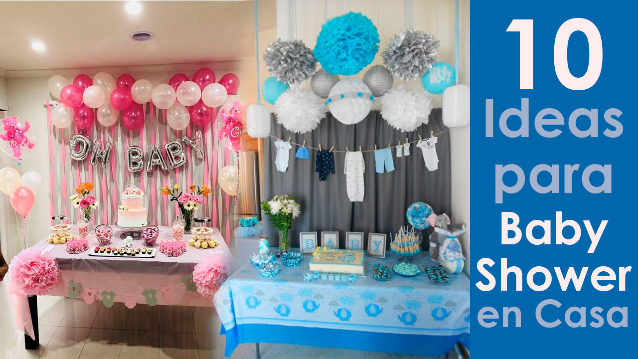 10 Ideas para Baby Shower en Casa decoracion para fiestas