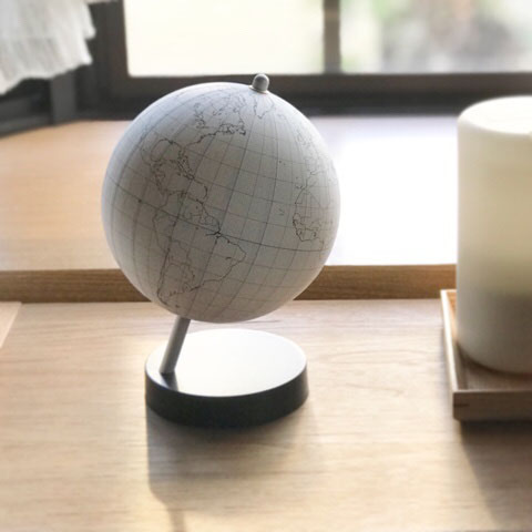 貴重◆無印良品　MUJI 地球儀　白　ホワイト 貴重◇無印良品 MUJI 地球儀 白 ホワイト