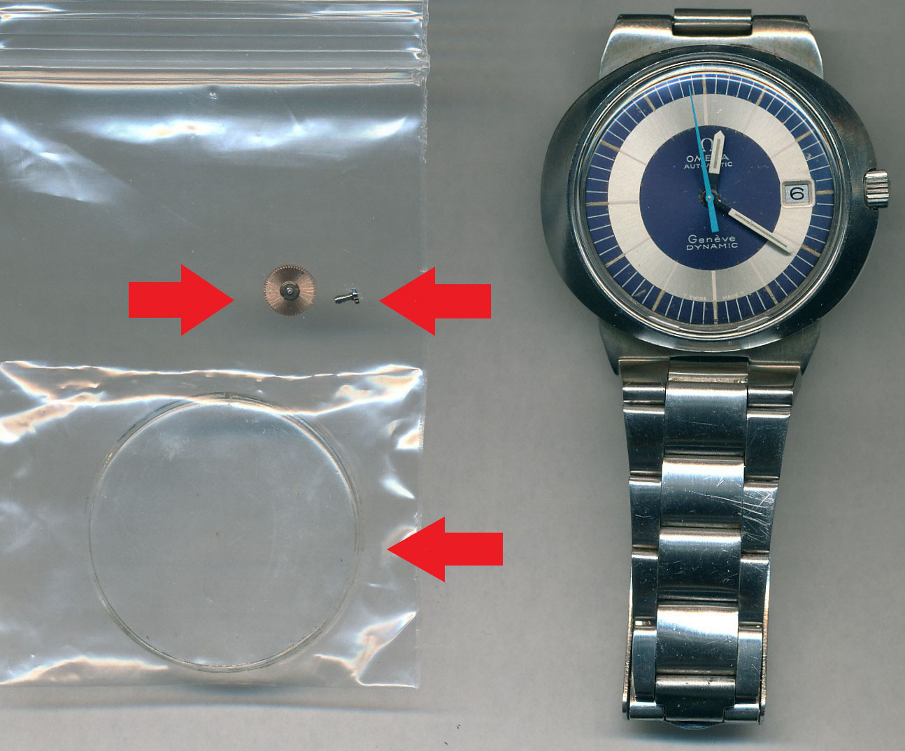 オメガ(OMEGA)ジュネーブ ダイナミック(Rif.107)のオーバーホール・風防交換・切り換え車交換・ツツカナ交換を承らせて頂きました - 熟練職人のアンティークウオッチオーバーホール Jパーソンズ オメガ(OMEGA)ジュネーブ ダイナミック(Rif.107)のオーバーホール・風防交換・切り換え車交換・ツツカナ交換を承らせて頂きました - 熟練職人のアンティークウオッチオーバーホール Jパーソンズ