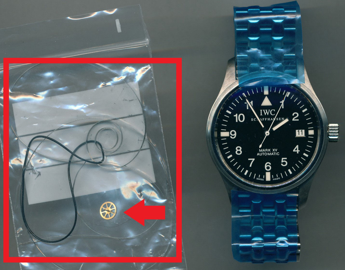 IWC マーク15(Ref.3253) オーバーホール・ゼンマイ交換・4番車 IWC マーク15(Ref.3253) オーバーホール・ゼンマイ交換・4番車