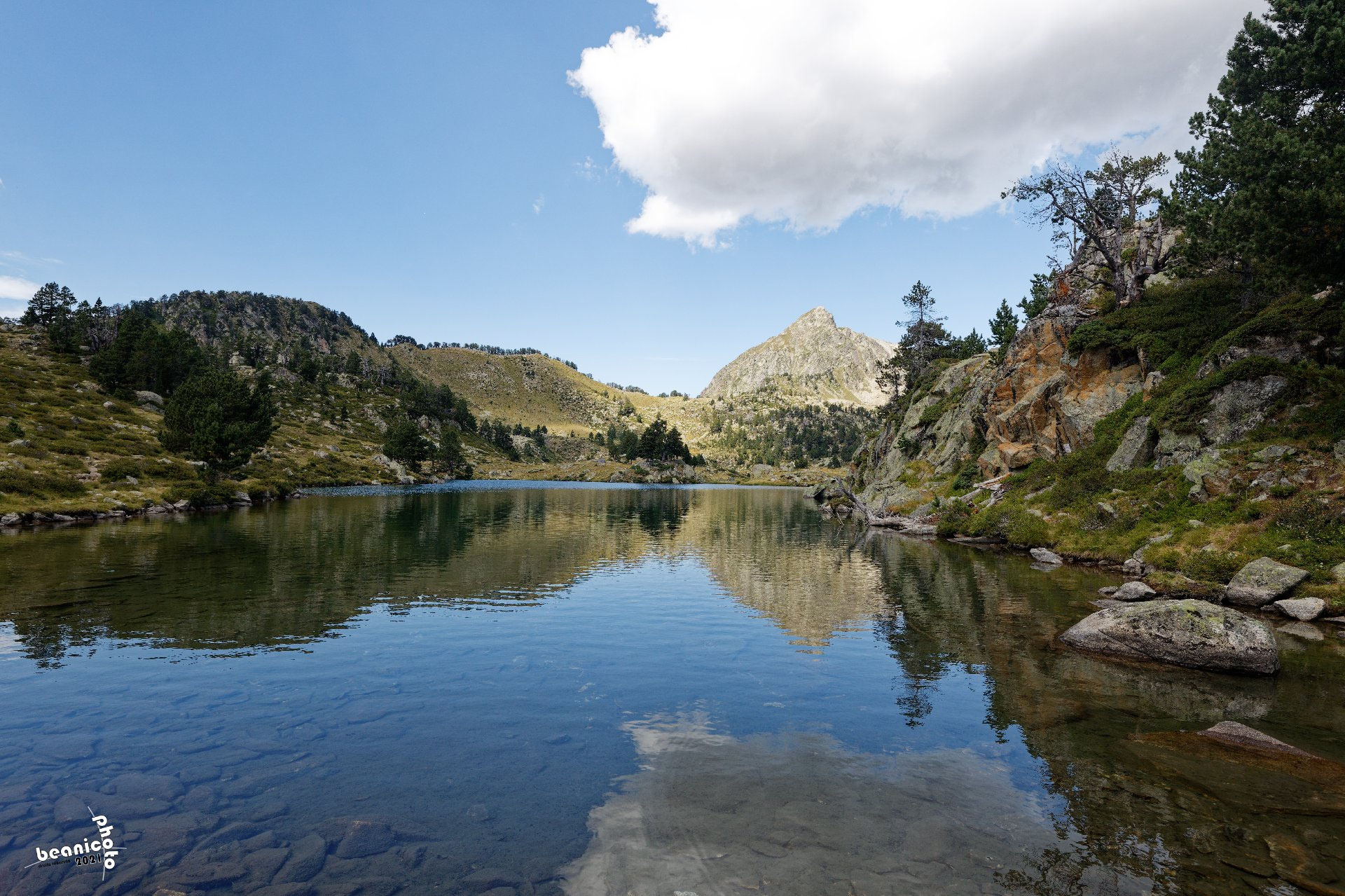 Lac De Bastan Depuis Col De Portet Hautes Pyrénées - Topo Rando 4 - Saint-Lary - Col de Portet - Lacs de Bastan  (Bastanet) - Beanico-Photo
