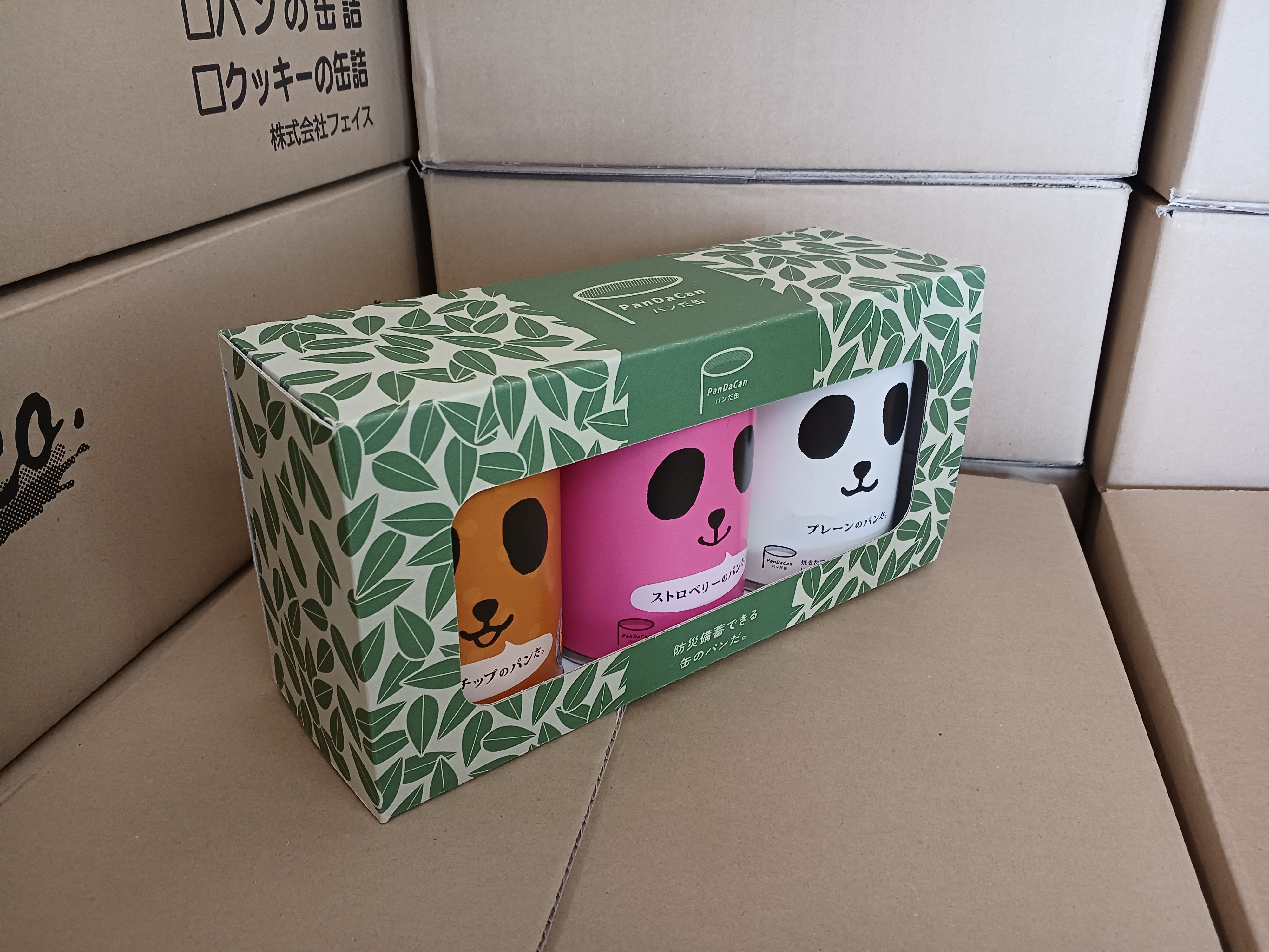 新商品 パンだ缶3缶笹箱セット 新発売 - フェイス パンだ缶