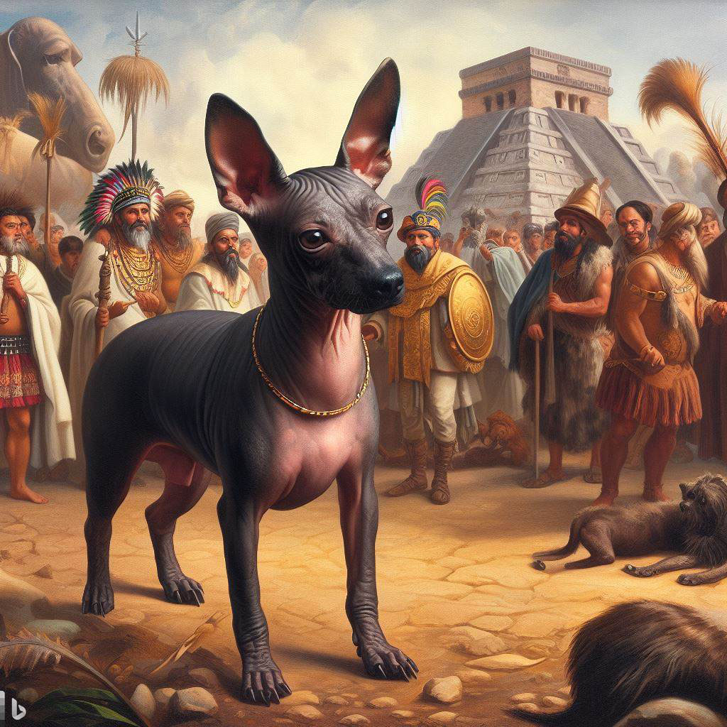 In the world there are two varieties of Xoloitzcuintle coated