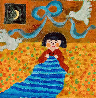 まゆ　三作品　癒しの調和　　絵画原画 話題の絵師が集結！『絵師3人展-まなざしの記憶-』開催決定