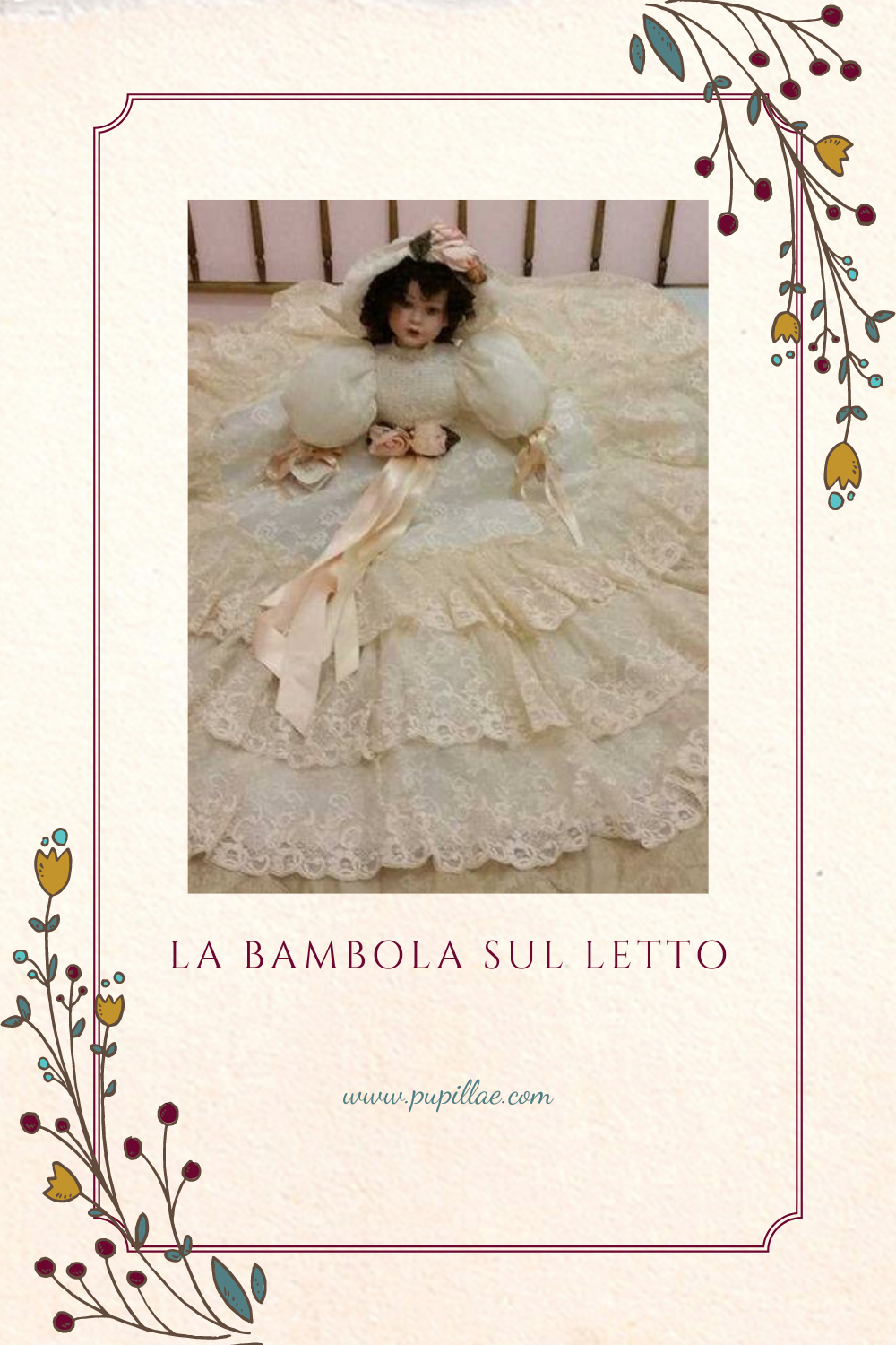 The doll on the bed - Pupillae Art Dolls, image size:1000x1500