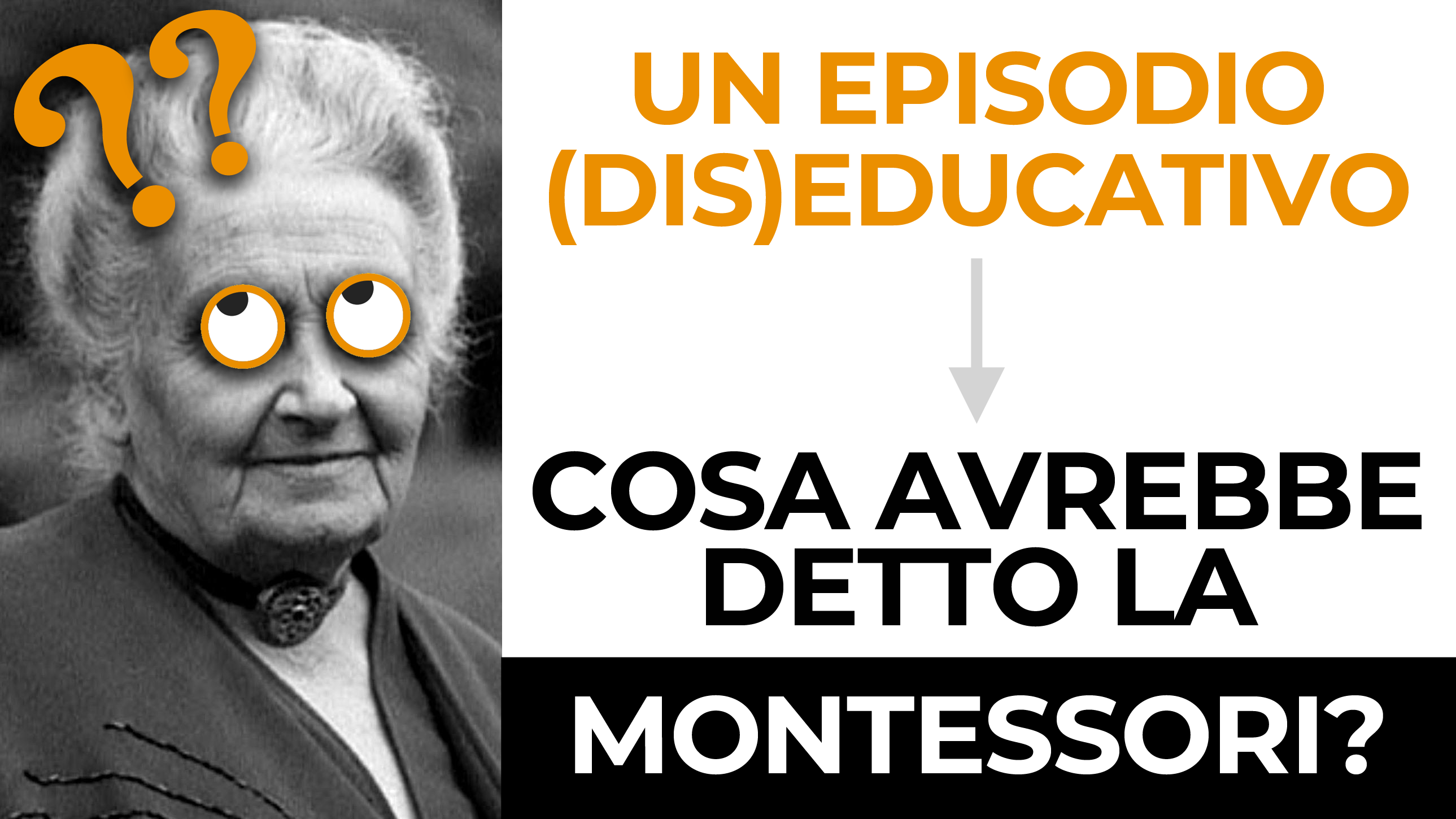 Cosa Avrebbe Detto La Montessori Di Questo Episodio MetaDidattica 