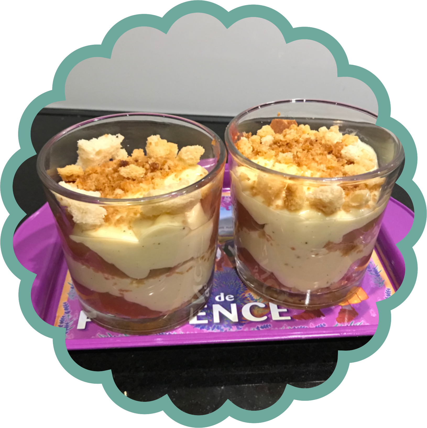 Apfel Trifle mit Himbeeren - chocheria.ch