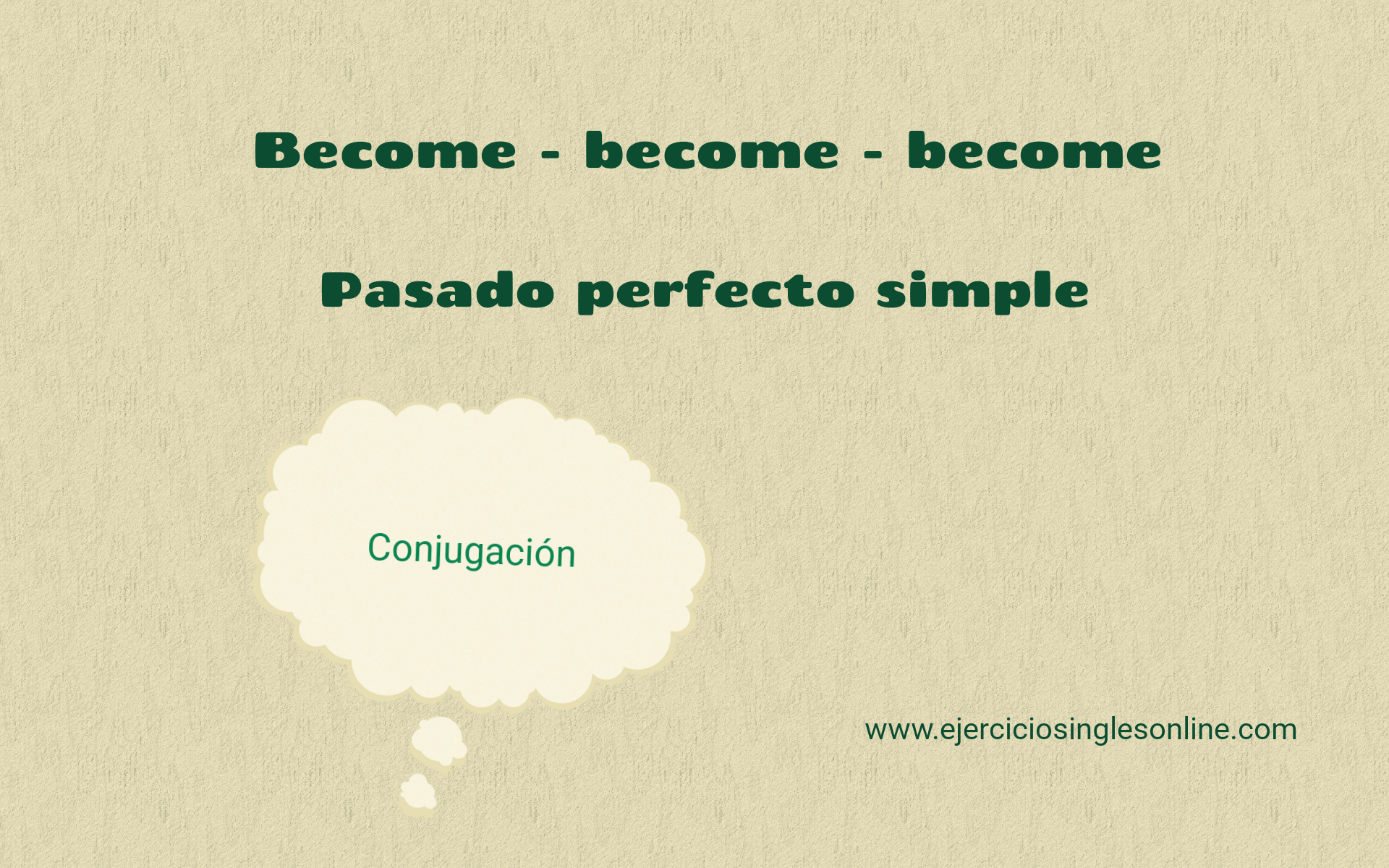 Pasado perfecto simple Ejercicios inglés online